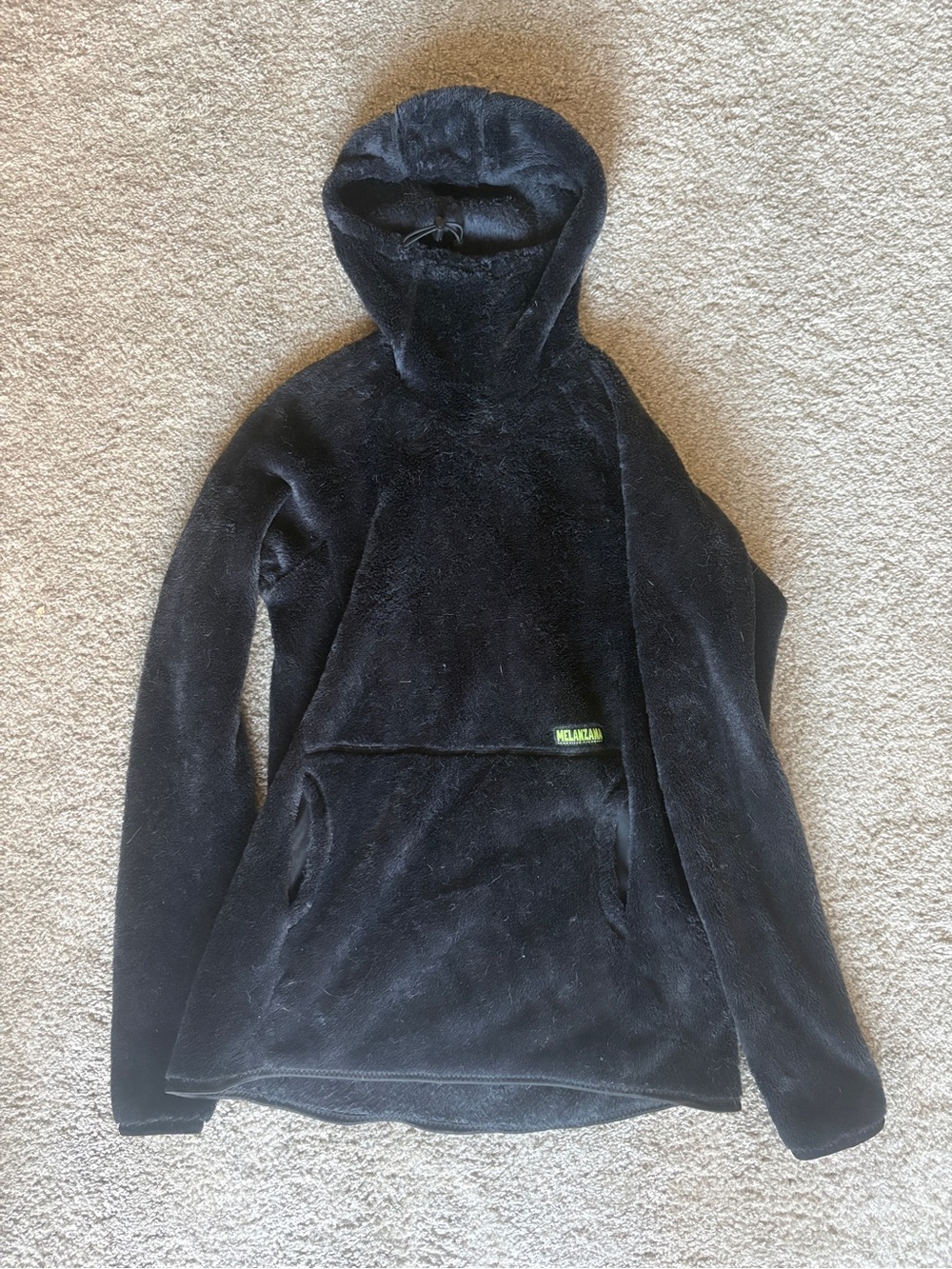 Melanzana Black Fleece Pullover high loft Hoodie Men’s L